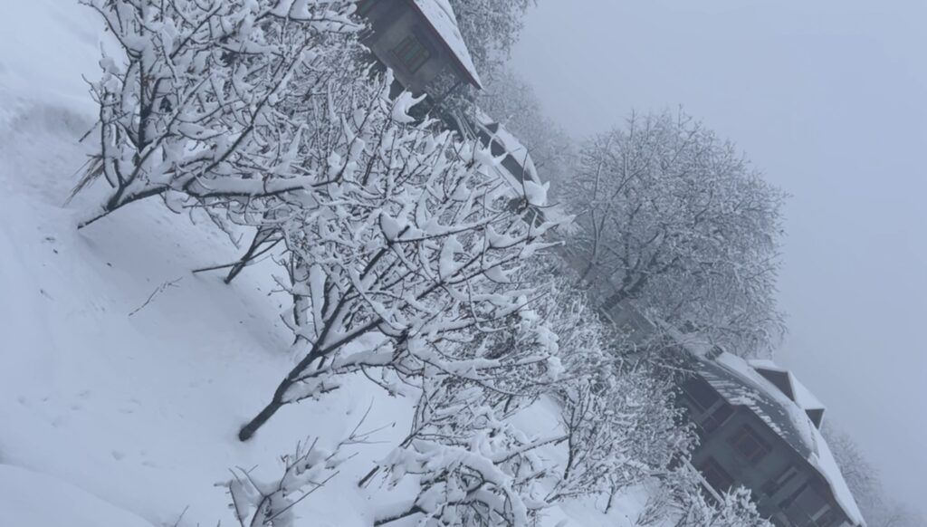 Kashmir’s Winter Wonderland: A Detailed Look at the Snowfall on December 27, 2024