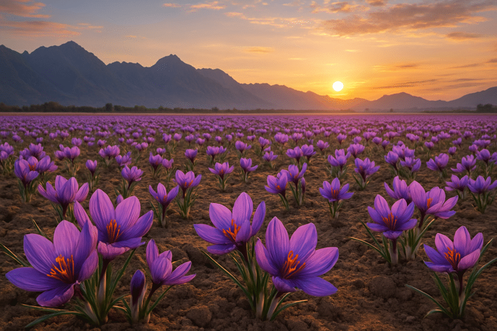 Saffron Harvest in Kashmir: Exploring Pampore’s Purple Fields & Spice Culture